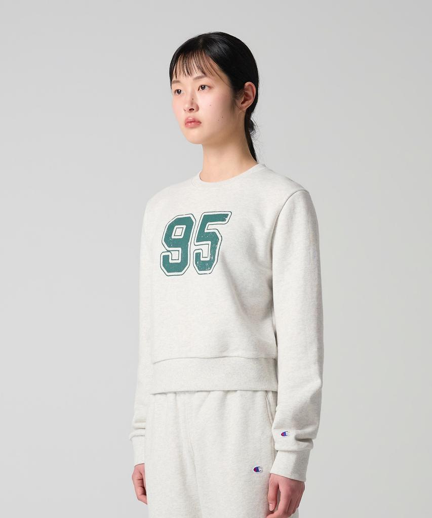 CHAMPION Women'S 95 Crop Sweatshirt Oatmeal