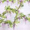 Home Decor Hanging Garland Artificial Flowers Fake Ivy Vine Foliage Trailing Flower Wisteria Plant