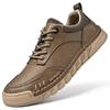 High Quality Handmade Genuine Leather Men Sneakers 2024 Outdoor Non-Slip Casual Shoes Luxury Brand Design Office Walking Shoe