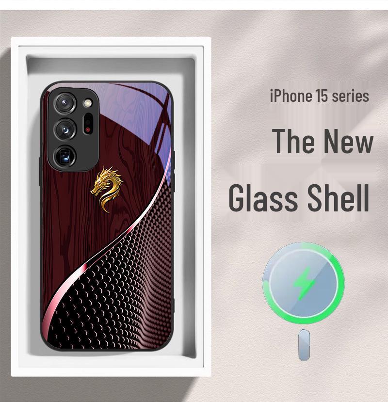 Samsung S11 S21 S23 S20 FE Case - National Trend Dragon Wood Grain, Magnetic Absorption, Fast Selling