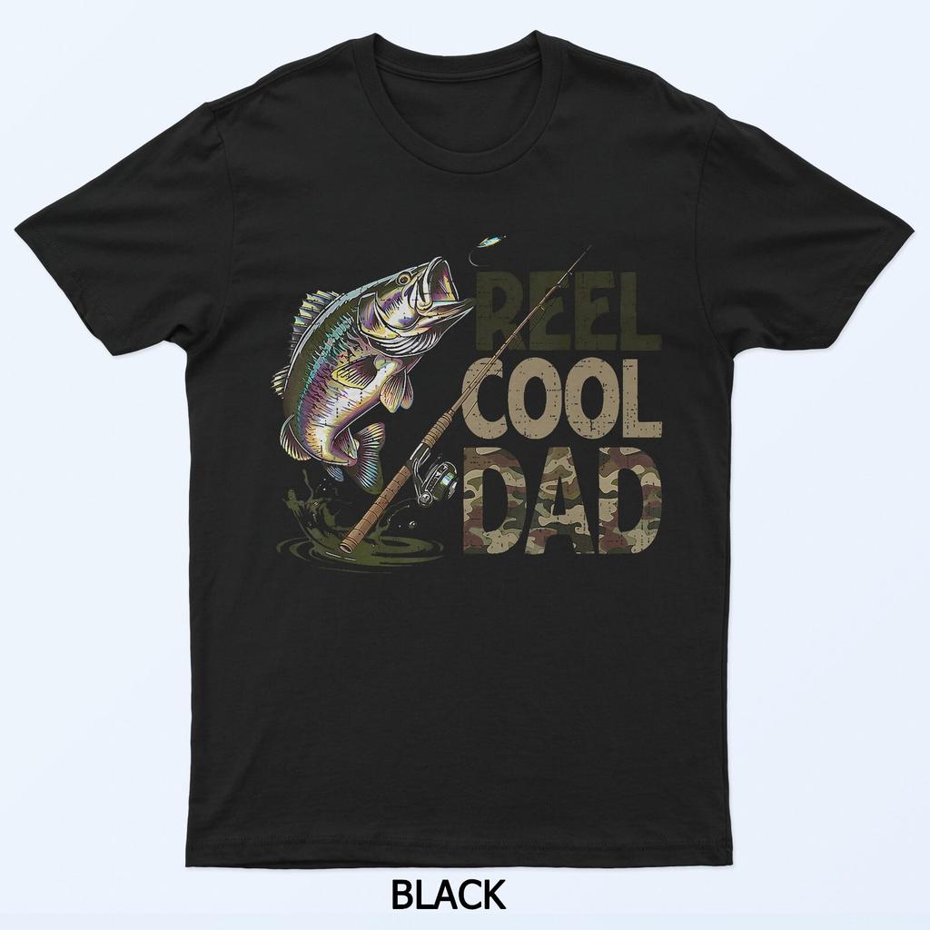 Reel Cool Dad Rybaření Táta Den otců Rybář Ryba Tričko