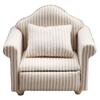 Simulation Dollhouse Sofa Striped Mini Sofa Girls Gift Miniature Sofa  Children Toy