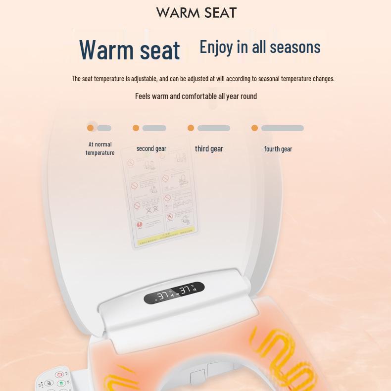110V Smart Toilet Seat with Drying & Cleaning for Home Use