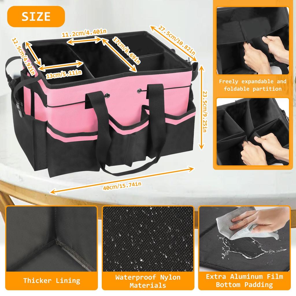 Cleaning Supplies Storage Work Waterproof Cleaning Tote Compact Shoulder Removable Tool Electrician Tool Storage Work Tool Case Stand Tool Storage