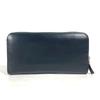 Prada 2ML317 Logo City Sports Zip Around Long Wallet Leather Black/blue