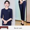 Women's Mid-Sleeve Professional Two-Piece Set for Spring/Summer/Autumn