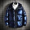 Vestiti Imbottiti da Uomo Lucidi Ispessiti Inverno Vestiti Imbottiti Brand alla Moda Versione Coreana con Cappuccio Taglia Grande Giacca Imbottita da Uomo