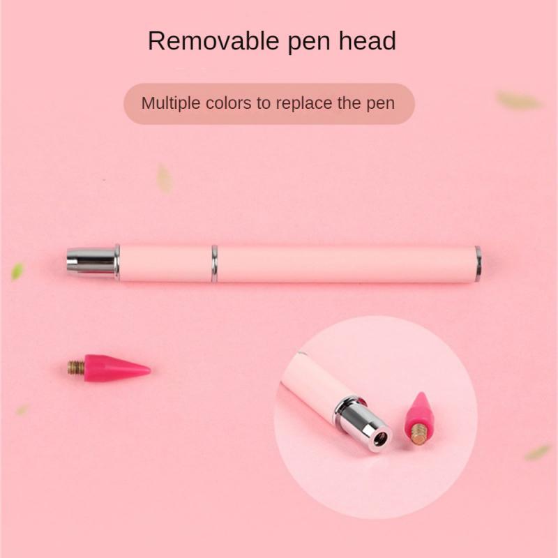 2/3/4 Stück Nail Art Bohrstift Doppelkopf Saugbohrer Multifunktionale Maniküreprodukte Punkt Farb-Stift mit Kappe Saugstift