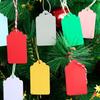 50 Pcs Colorful Gift Tages Paper Hanging Tages with Hole Rectangle Hanging Tages for DIY Christmas Wedding Party Favor