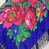 Retro Ethnic Fringe Print Square Scarf