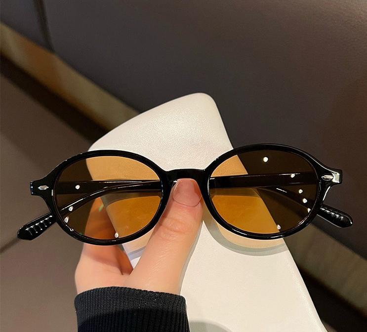 New Vintage Oval Sunglasses Women Men Luxury Brand Small Rectangle Sun Glasses Female Small Ellipse Eyewear