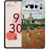 Claude Monet Impressionism Painter For Google Pixel 8 7 6 Pro 6A 5G Black Phone Case Soft Shockproof Back Cover TPU Shell Coque