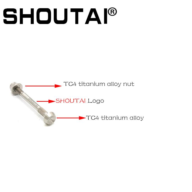 For  Brompton Ultra Light Titanium Bicycle Rear Shocks Bolts Nut Folding Bike Shock Absorber Parts