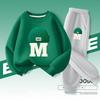 Autumn Baby Boy Clothes Fashion Printed T-shirts and Pants 2 Pieces Set Children Girls Casual Top Bottom Outfits Tracksuits