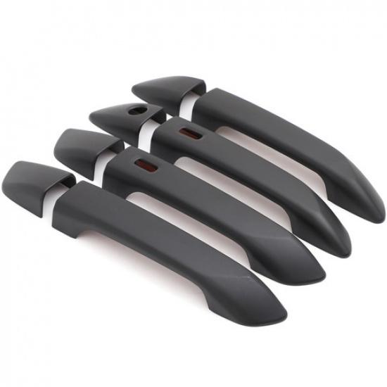 Matte Black ABS Exterior Door Handle Trim For Mazda BT-50 +