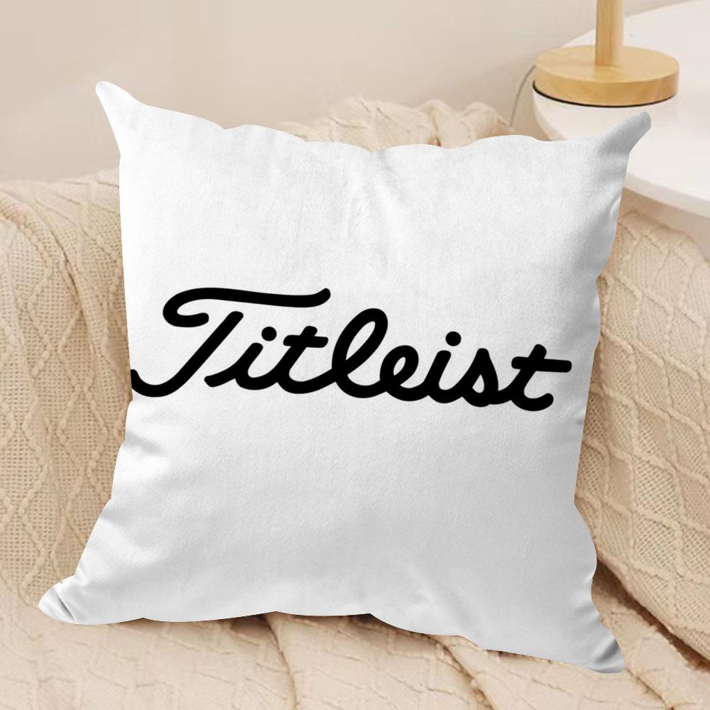 Golf Sports TTitleistS Cushion Cover Silky Short Plush DoubleSided Printed Pillow Case for Sofa All Seasons Home Decor Gift