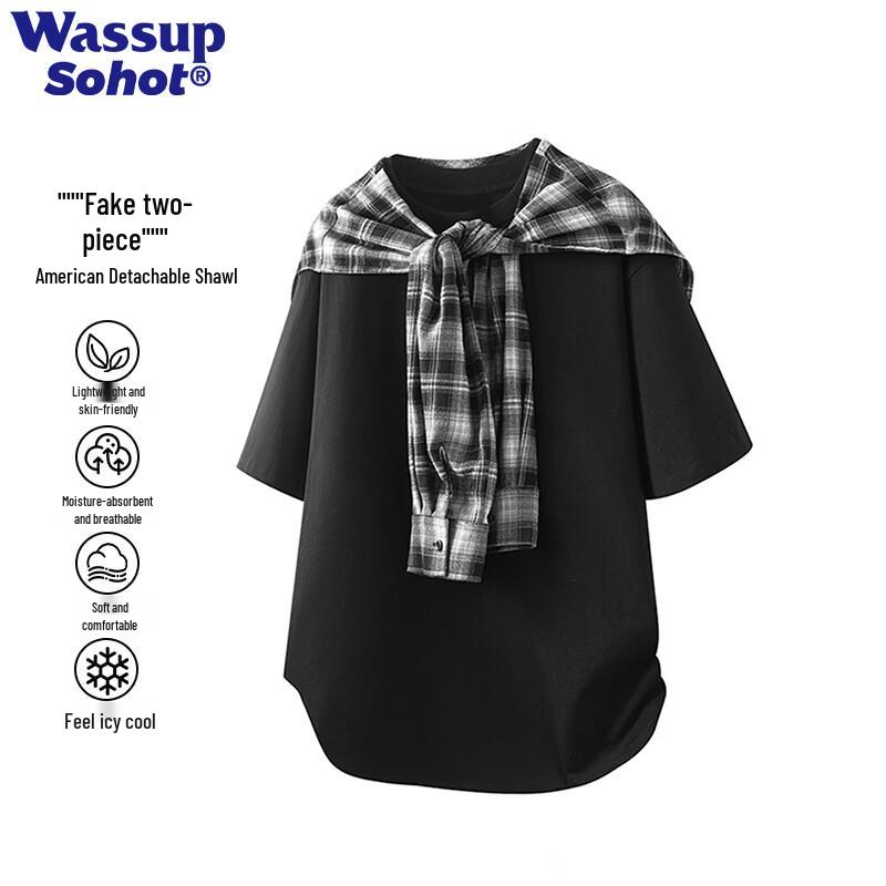 Wassup Sohot Men s Summer Short Sleeve T-Shirt M
