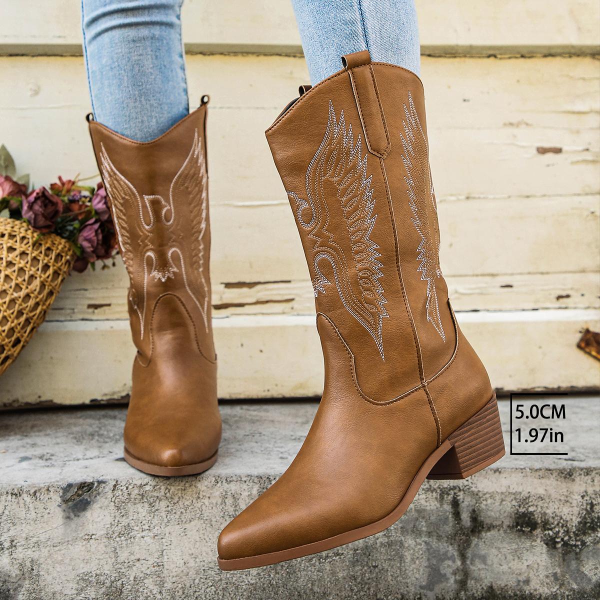 Женские сапоги в стиле вестерн — фото 5