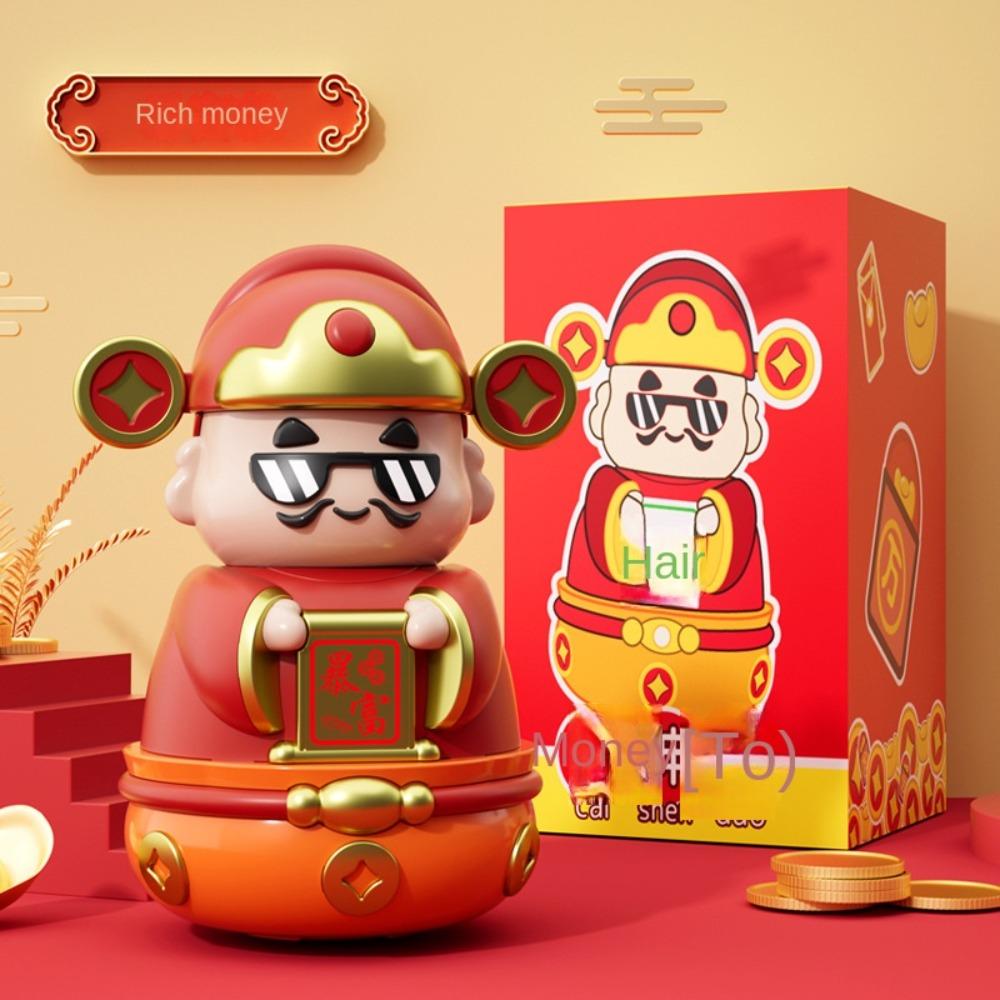 Gute Symbolik Neujahrs-Spardose Dekorative Cartoon-Geldboxen Chinesische Gott-Ornamente Neujahr