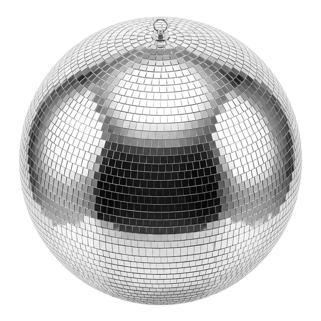 VEVOR Mirror Disco Ball 500 mm Silver Reflective Ball with Hanging Ring, for Party Home Decoration Stage Props DJ Dance Club, 2 Mirror Tile Sizes