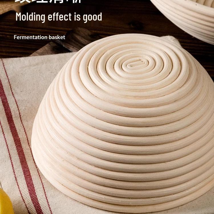 Nordischer Handgefertigter Europäischer Rattan Gärkörbchen für Brot zum Backen