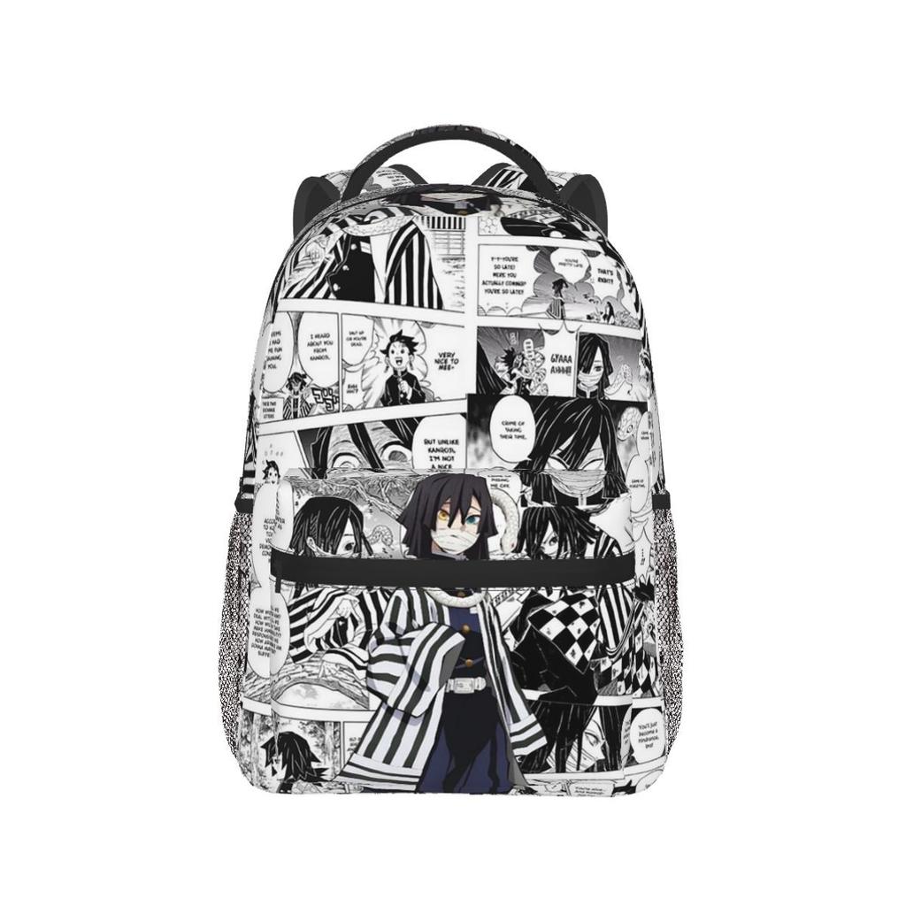 Demon Slayer Anime Backpack Tokitou Muichirou Print Student School Bag Teen Girls Travel Rucksack Casual Daypack Mochila Gift