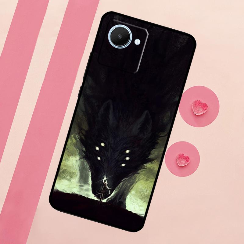 Wolf Case For Realme C33 C55 C30 C31 C35 C53 C11 C15 C25s C21Y GT Neo 5 3T 2T 9 10 11 Pro Plus