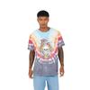 Mens Tie Dye Crew Neck Oversized T-Shirt
