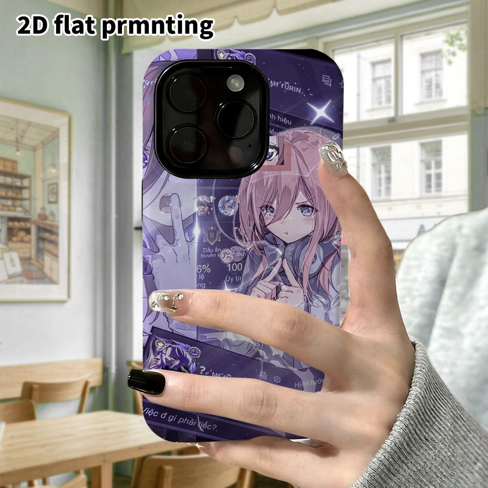 Phone Case: 2D flat, fits iPhone 18, 17, 16, 15, 14, 13, 12Pro protective case, with a sweet-cool style, perfect holiday gift for Christmas and Hallow