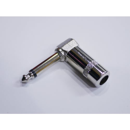 Mono Phone Plug, Switchcraft #226 Type, Angled, L-Shaped, for DIY Shielded Cables, Patch Cables, and More (Sold Individually, Standard Item)