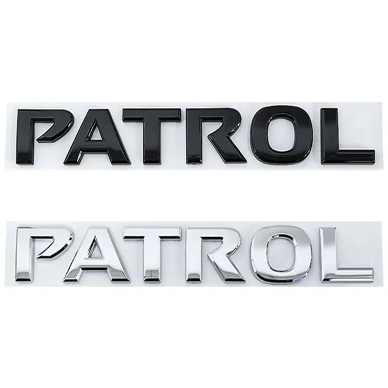 CHUQAZ1 Zmodyfikowany do Nissan PATROL Emblemat z tworzywa ABS Naklejka na przednią maskę samochodu Naklejka na tylną klapę Błyszczące Akcesoria zewnętrzne