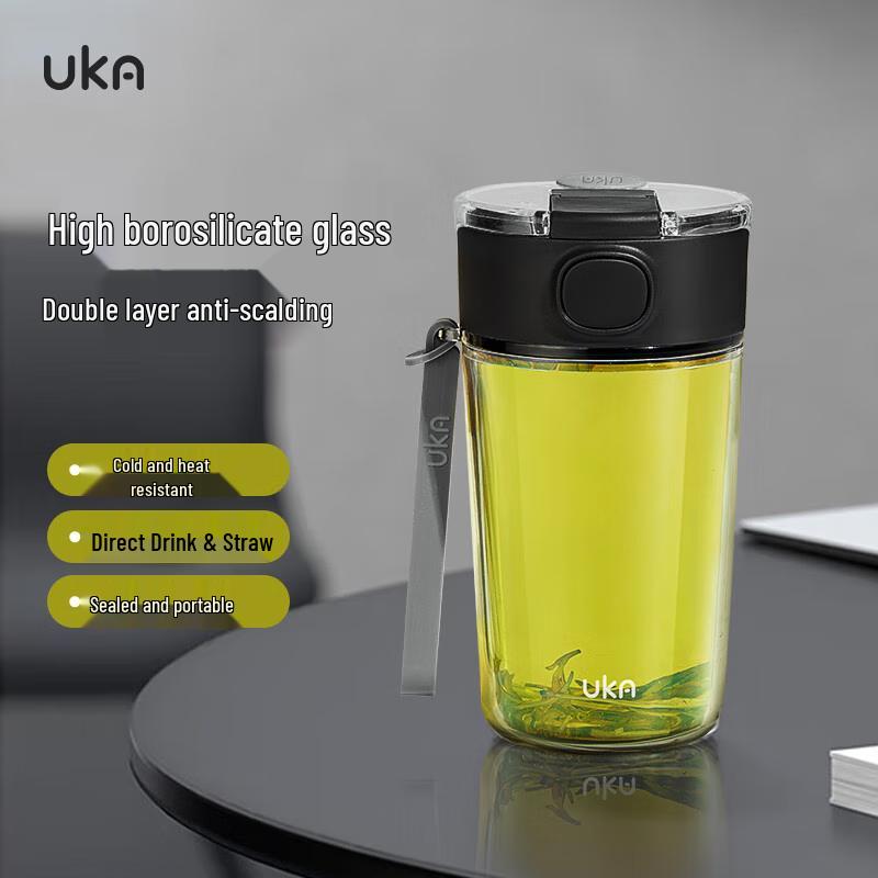 UKA Double Drink Borosilicate Glass Cup