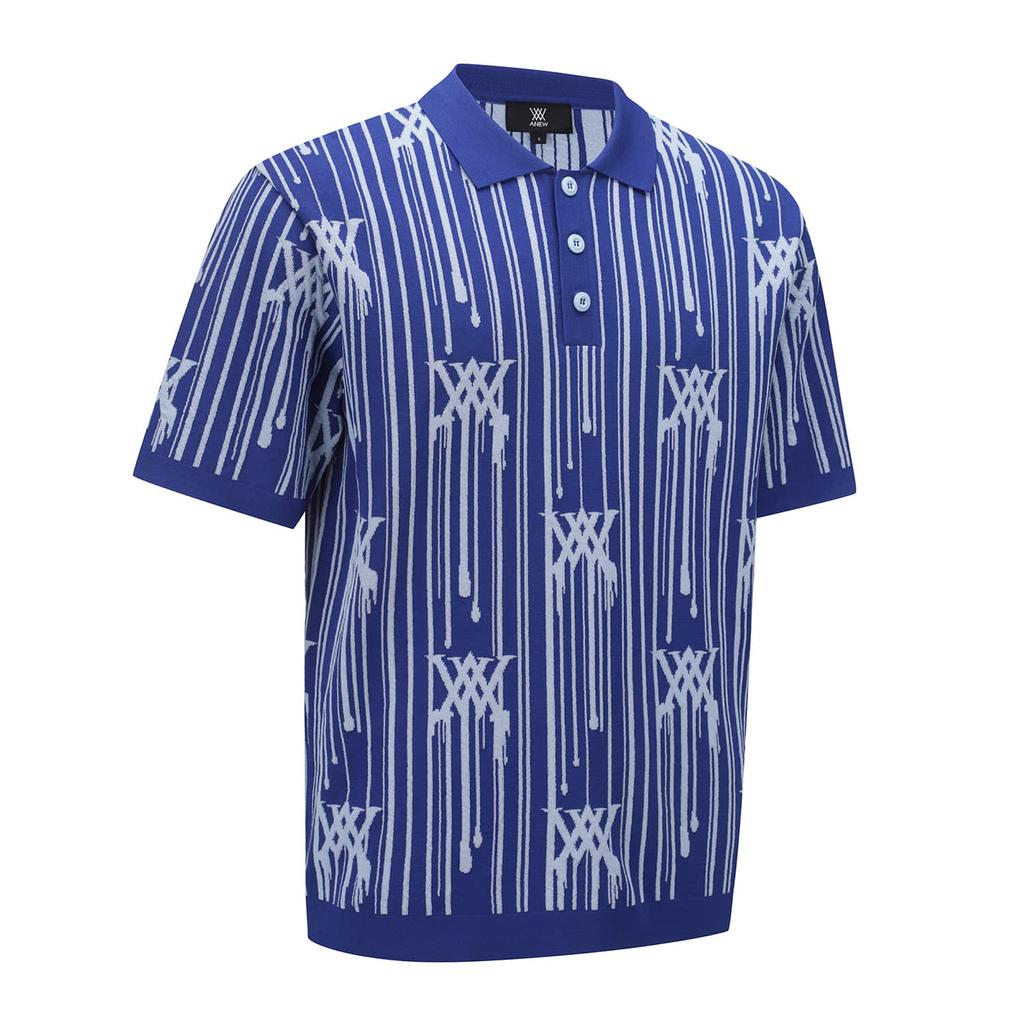 ANEW GOLF Men Rain Logo Short Sleeve Sweater_Rb
