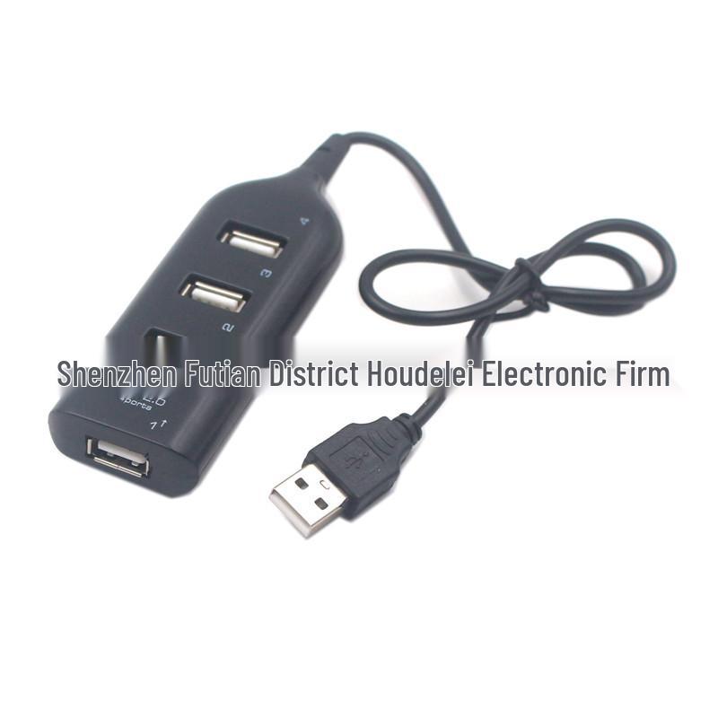 4-Port USB Hub Power Strip Multi-Interface Expander