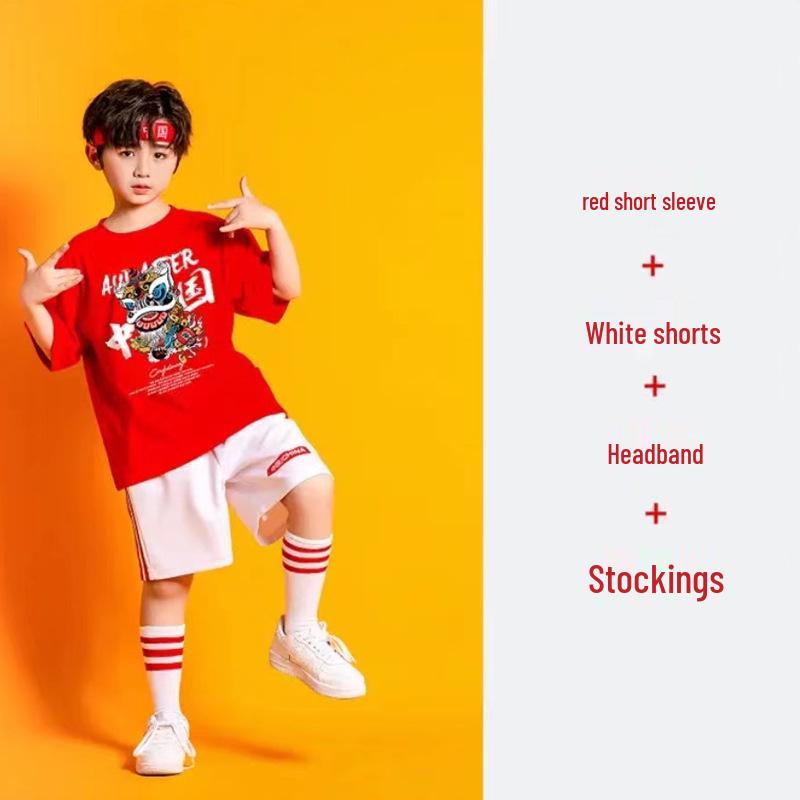 Children’s Day Chinese Style Performance and Choir Costume for Elementary Sports and Cheerleading