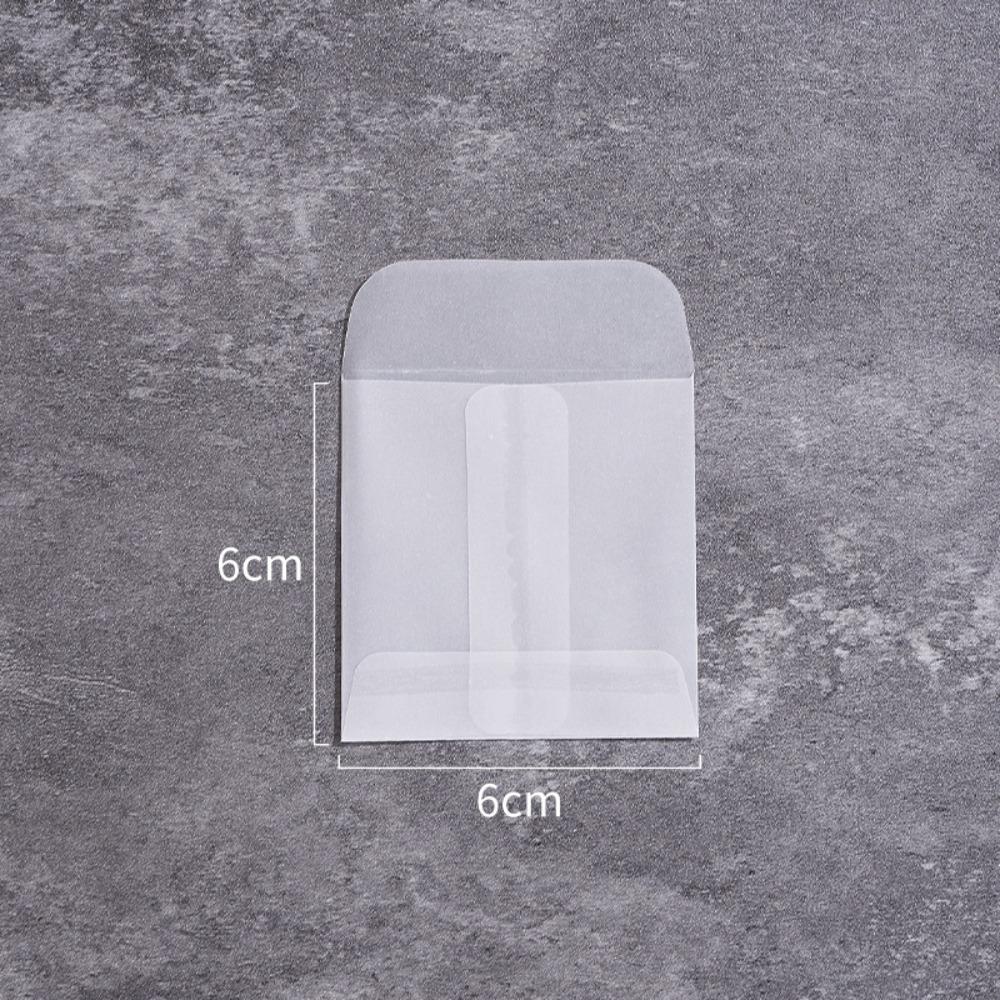 50Pcs/Pack Matte Frosted Vellum Paper Envelopes Simple Wedding Invitation Pouch  for Photos Storing