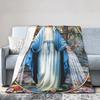 Christian Divine Mercy Flannel Blankets Jesus I Trus In You Custom Throw Blanket for Sofa Bedding Lounge 200x150cm Bedspreads