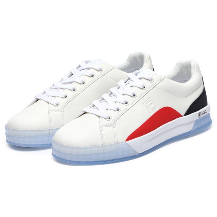 Fila Ace Round Toe Slip Resistant Durable Low Top Skate Shoes Men Sneakers White Red F12M221206FSA