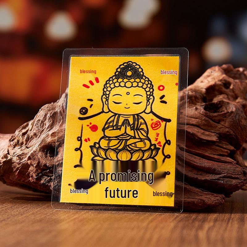 Putuo Mountain Souvenirs: Temple Fair Blessing Cards, Taoist Cultural Hall Lucky Cards & Phone Stickers