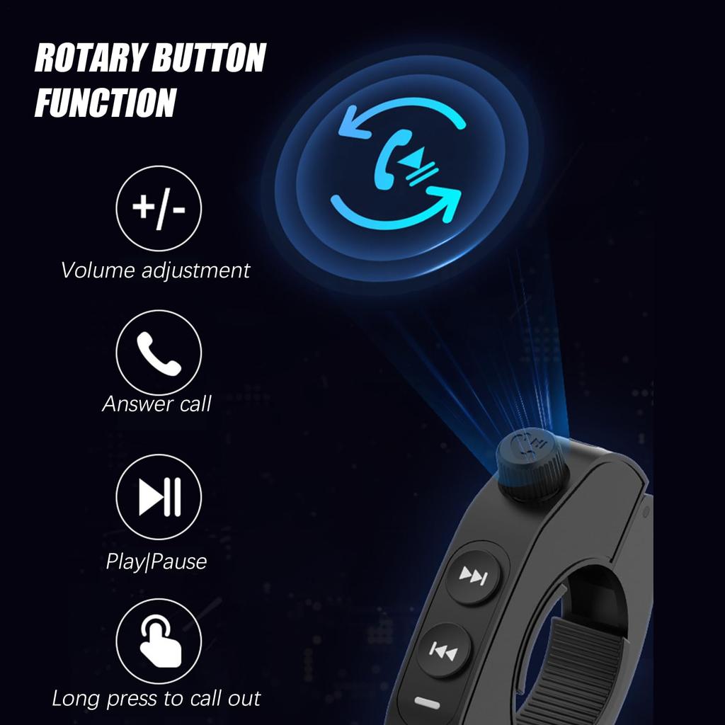 Gevrkjenp Steering Wheel Remote Control, Media Button Remote, Mobile Cycling