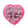 3D Rose Bowknot Flowers Silicone Chocolate Mould Heart Love Soap Mold Candle Polymer Clay Mold Crafts DIY Forms Soap Base
