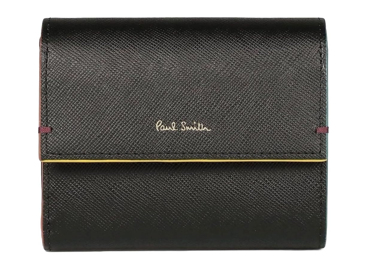 

Бумажник Paul Smith с цветным краем Черный [Paul Smith] Женский тройного сложения чёрный