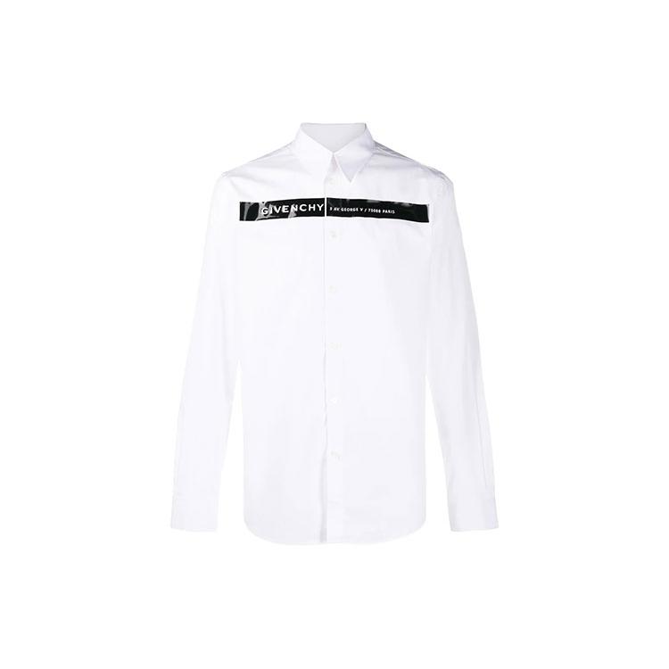 Givenchy Shirts Men's White Lapel Moderate BM60MD109F-112
