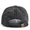 Unisex Vintage Baseball Cap Washed Cotton Black Letter Embroidery Hat for Men Women Casual Outdoor Sports
