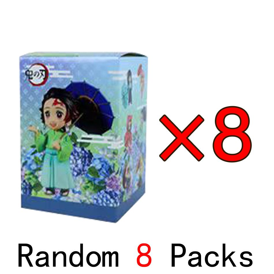 Animation 6Pcs/Kit Q Version Demon Slayer Boxed Action Figure Miniature Figurine Decoration Piece Attachment Animation Design Adorable Decoration