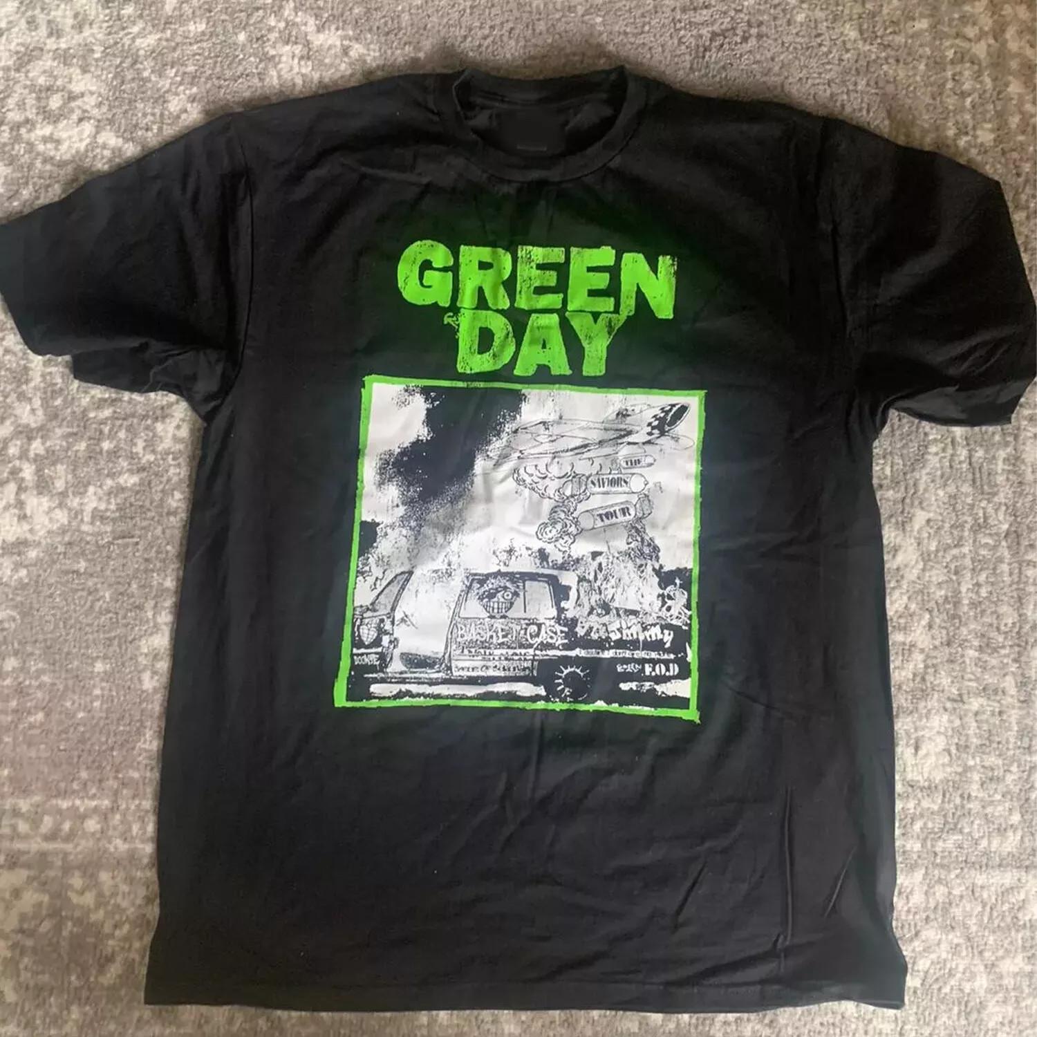Green Day The Saviours Tour 2024 Tour T Shirt Mens Womens Tees Top Black S