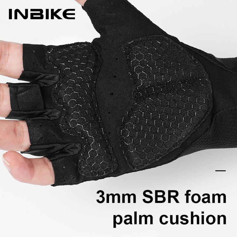INBIKE Neue Herren Sommer Fahrradhandschuhe Halbfinger MTB Handschuhe Mountainbike Atmungsaktiv Fitnessstudio Sport Handschuhe Fahrradzubehör