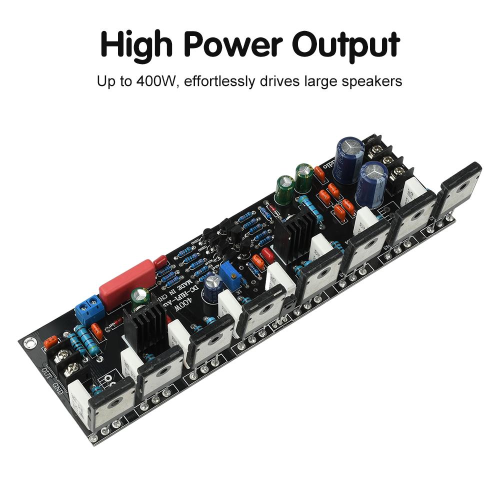 DC 20V-90V 400W Verbesserter Ein-Kanal-Leistungsverstärker 1943+5200 Hochleistungs-Audioverstärker