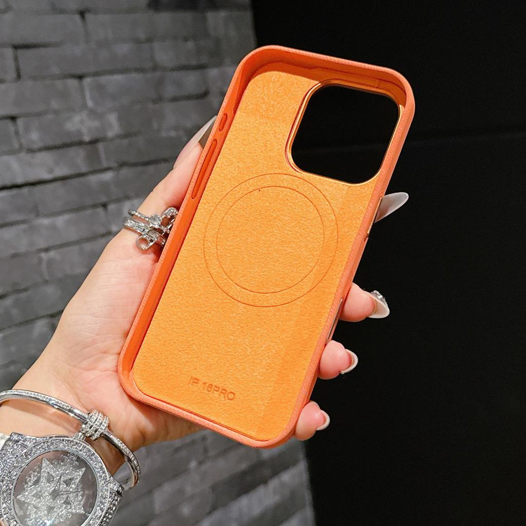 iPhone 16 Pro Max Case: Full Coverage Flannel with Metal Lens & Electric Melt Buttons