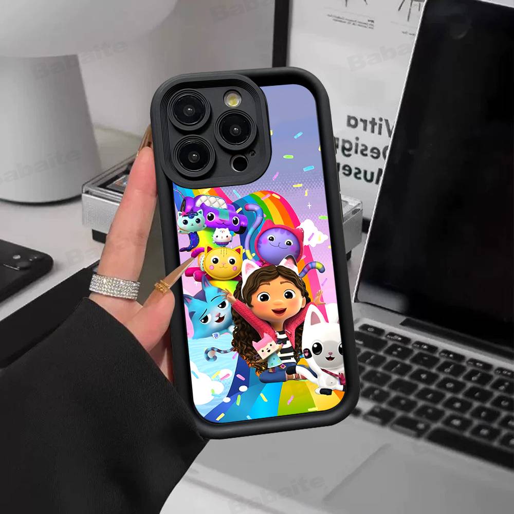 Cute G-Gabbys D-Dollhouse Silicone Soft Phone Case For IPhone 17 16 14 13 12 11 15 Pro Max Plus Air Cover iPhone 15 pro